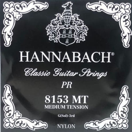 Hannabach 815 G3 diskantstreng til klassisk gitarer, medium tension