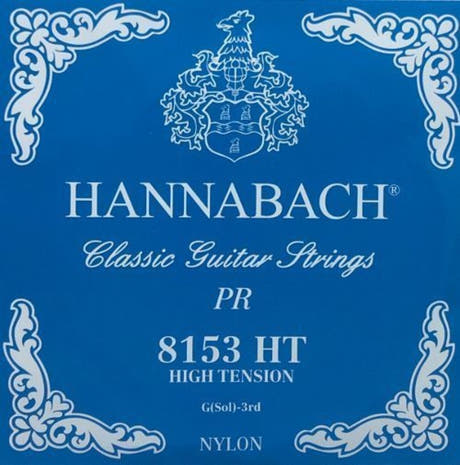Hannabach 815 G3 diskantstreng til klassisk gitar, høy tension