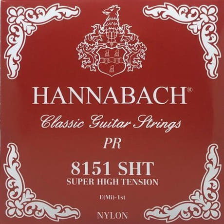 Hannabach 815 E1 diskantstreng til klassisk gitar, super high tension