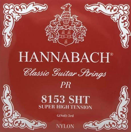 Hannabach 815 G3 diskantstreng til klassisk gitarer, super high tension