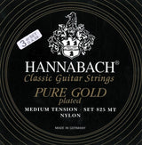 Hannabach strenger for klassisk Gitarer Serie 825 Medium tension specialized gullbelagt - 3er Bass medium (8258MT)