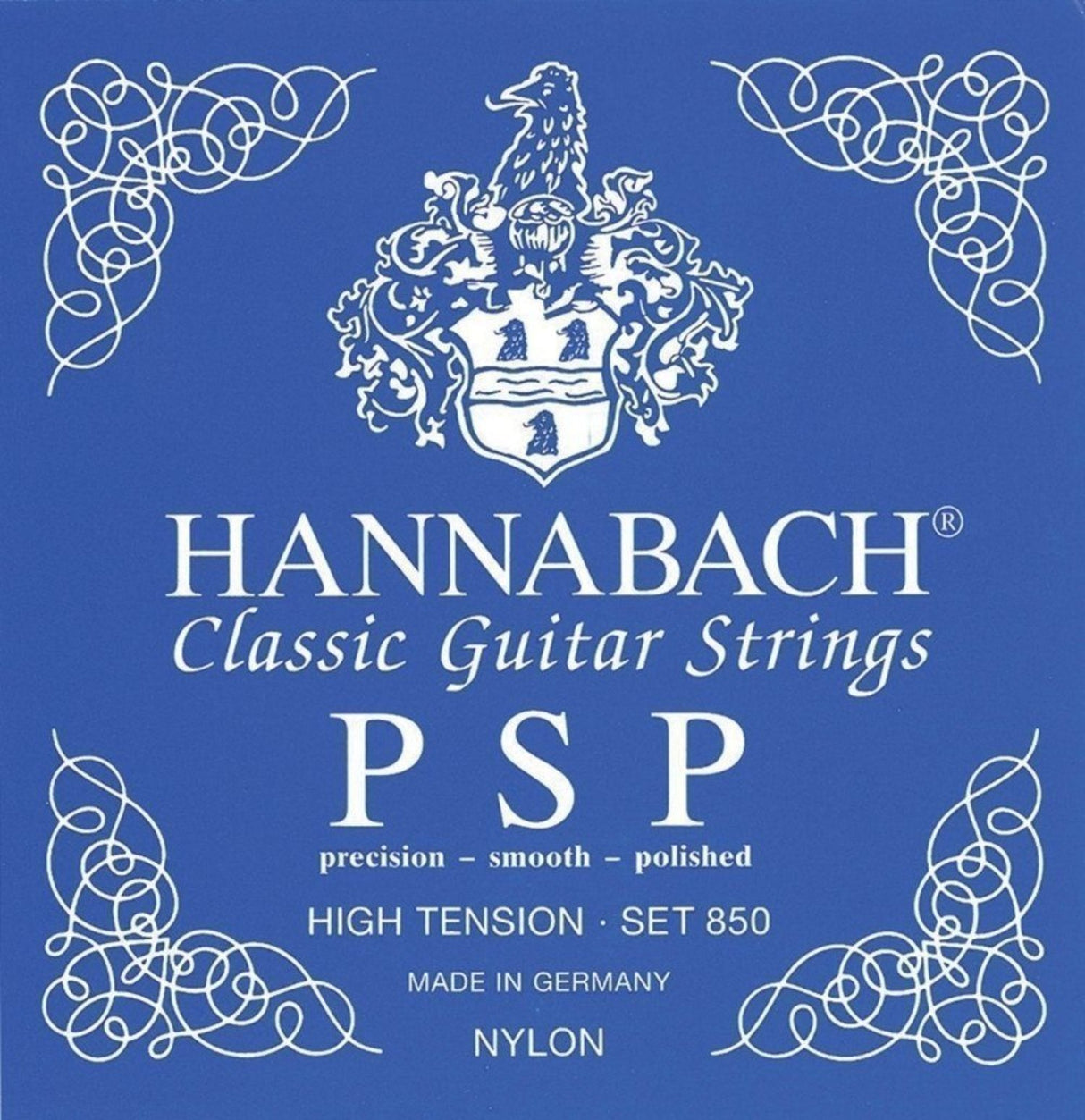 Hannabach strenger for klassiske Gitarer Serie 850 høy spenning PSP - sett, høy (850HT)