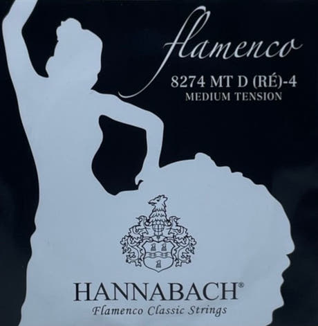 Hannabach 827 D4 bassstreng til flamencogitar, medium tension