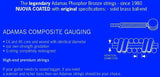 Adamas strenger for akustiske Gitarer Nuova fosforbronse belagt sett (3) - sett med 3 Ex-Light .010 (1717NU-3)