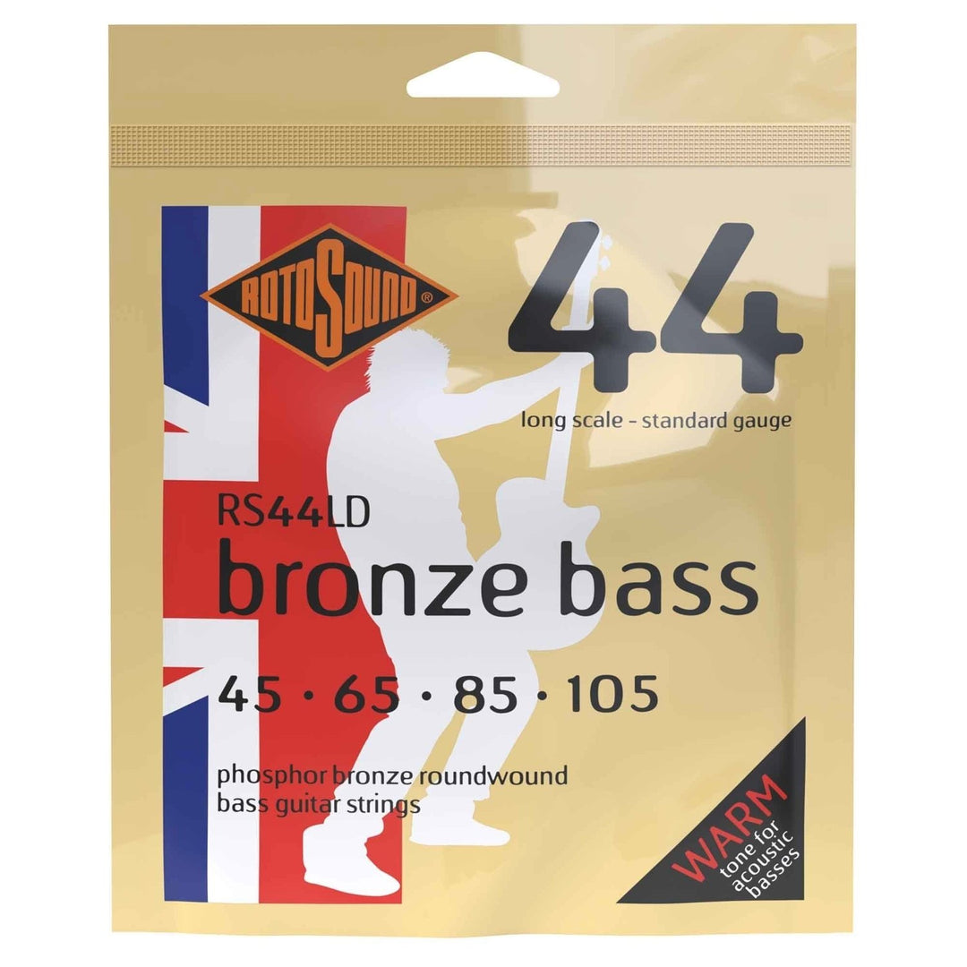 Rotosound strenger for akustisk bass Bronze Bass 44 - Sett 4-strengs Standard 45-105 (RS44LD)