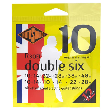 Rotosound Roto Yellows R30EL Double Six til 12-strengs elektrisk gitar 10-48