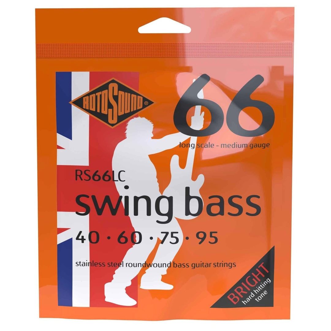Rotosound elbass-strenger Swing Bass 66 - Sett 4-strengers Medium 40-95 (RS66LC)