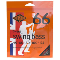 Rotosound E-bass-strenger Swing Bass 66 - Sett for 5-strengers rustfritt stål Hybrid 40-125 (SM665)