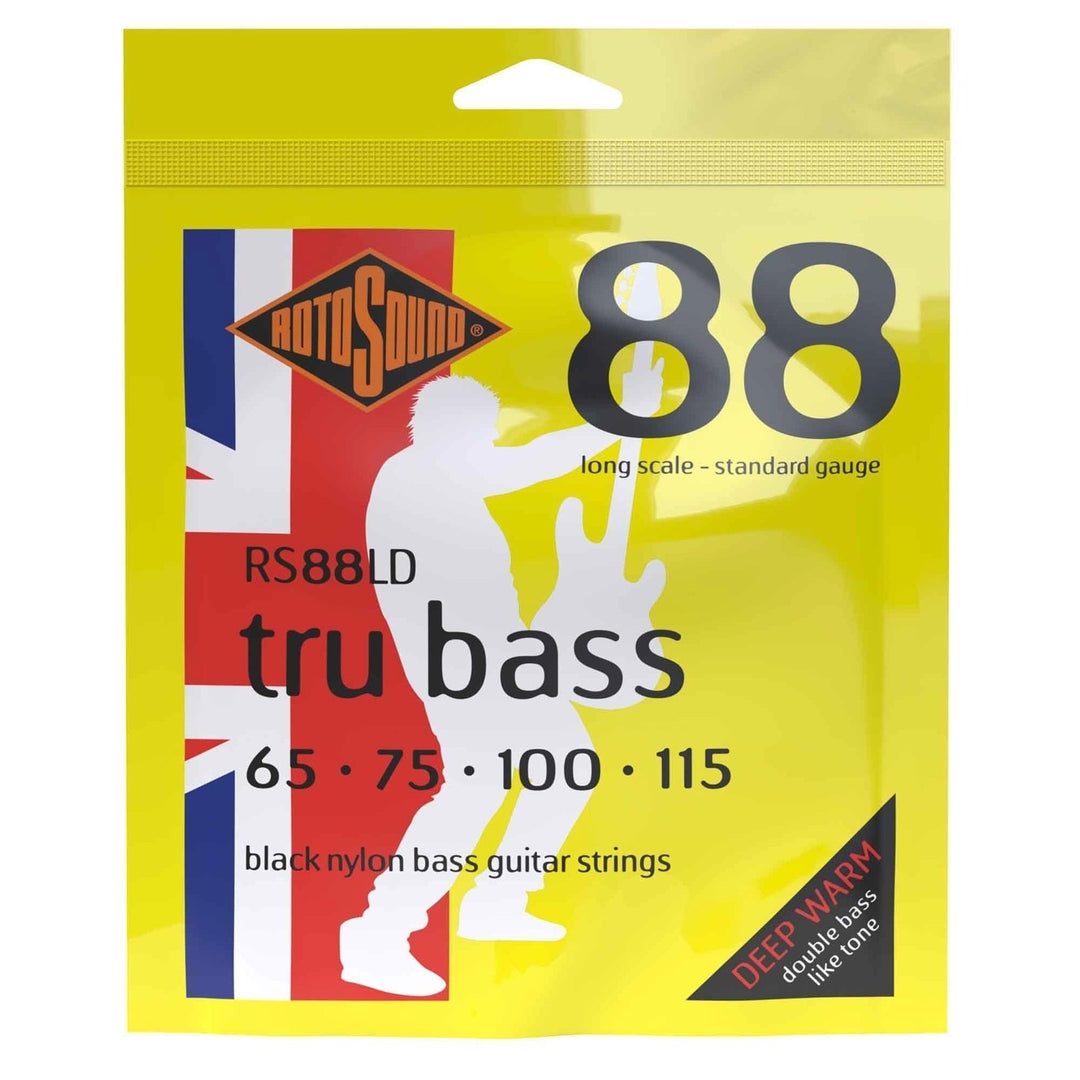 Rotosound E-bass-strenger Tru Bass 88 - sett 4-strengs medium scale length (32"/810mm) to long scale (34"/860mm) (RS88LD)