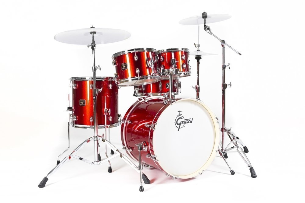 Gretsch Energy trommesett 20", Rød, uten cymbaler, 5 deler hardware