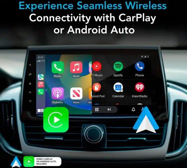 Trådløs Apple CarPlay- og Android Auto-USB-adapter