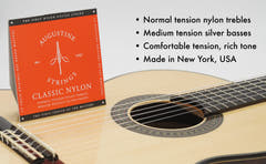 Augustine strenger for klassisk gitar Classic Label - Sett Classic Red (normal/medium)