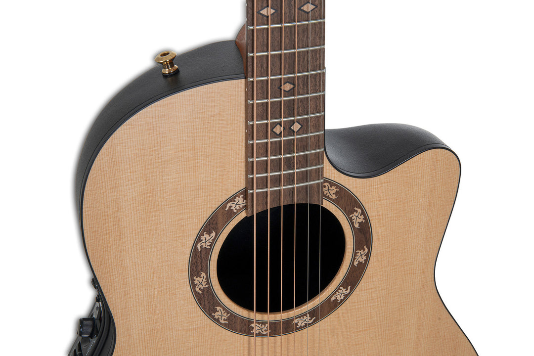 Ovation E-akustisk Gitarer Pro Series Legend USA - Natural Satin (1767-4S-G)