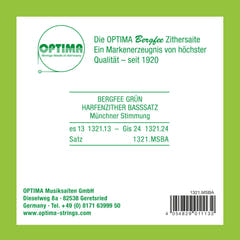 Optima strenger for sitar Harp/air resonance sitar nylon grønn 1321 – bass-sett (1321.MSBA)