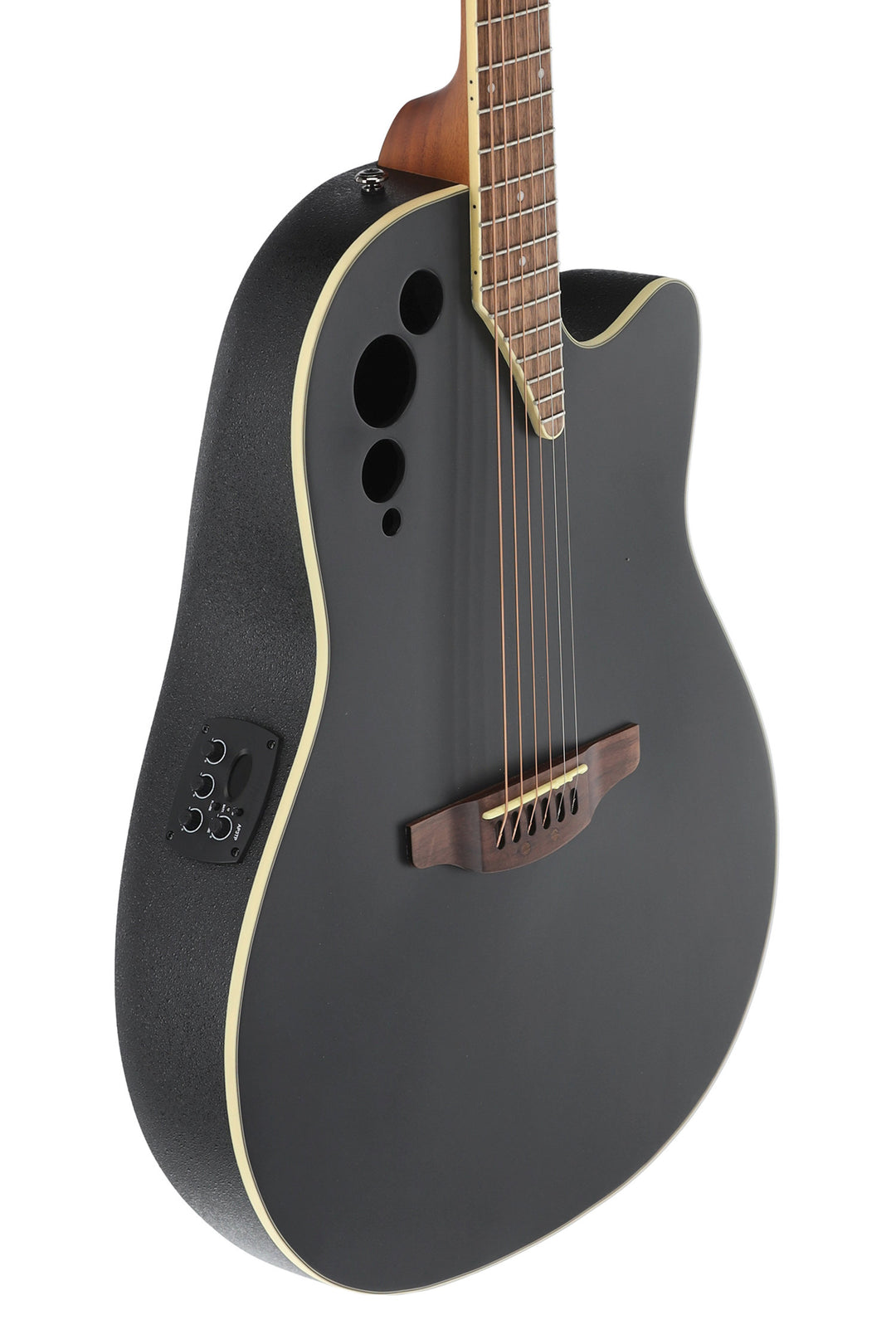 Applause E-akustisk Gitarer AE44II Mid Cutaway - Svart satin (AE44-5S)
