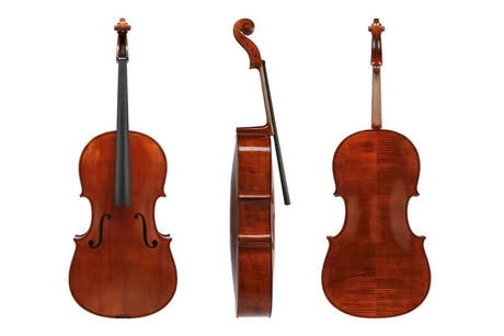 GEWA Europa Maestro cello 7/8, maroon spritlakk