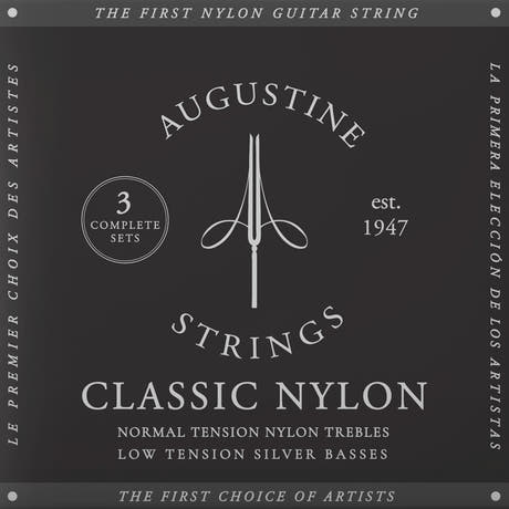 Augustine strenger for klassisk gitar Classic Label - 3 x sett Classic Black (normal/lav)