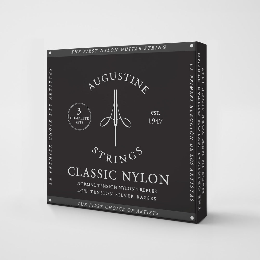 Augustine strenger for klassisk gitar Classic Label - 3 x sett Classic Black (normal/lav)