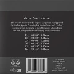Augustine strenger for klassisk gitar Classic Label - 3 x sett Classic Black (normal/lav)