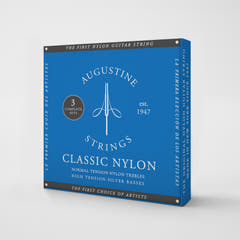 Augustine strenger for klassisk gitar Classic Label - 3 x sett Classic Blue (normal/high)