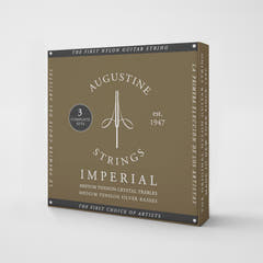 Augustine strenger til klassisk Gitarer Imperial Crystal Nylon medium - 3 x sett Imperial Red (medium/medium)