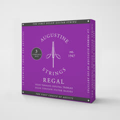 Augustine strenger til klassisk Gitarer Regal Crystal Nylon high - 3 x sett Regal Blue (high/high)