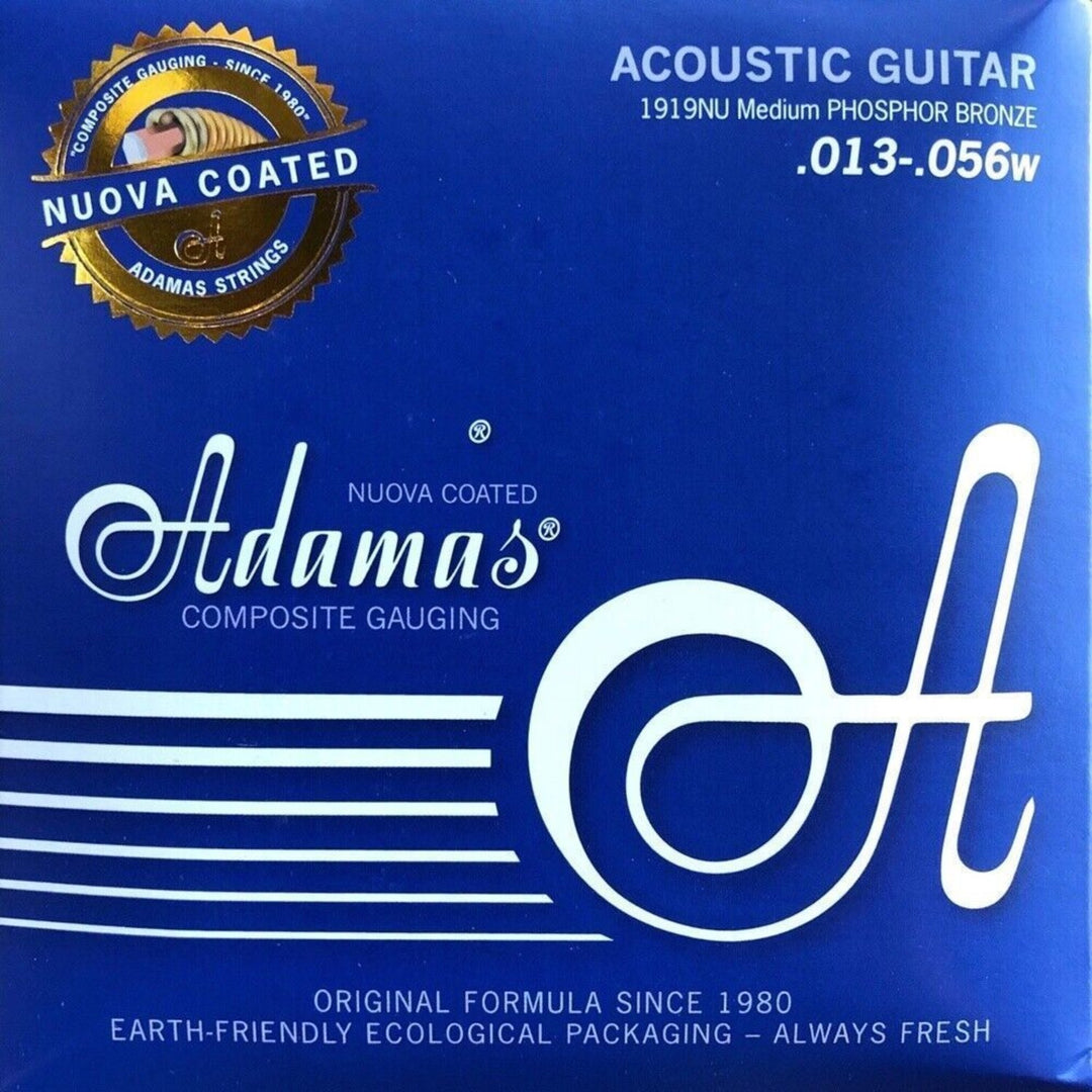 Adamas strenger til akustisk gitar Nuova phosphor bronze coated - Medium .013-.056 (1919NU)