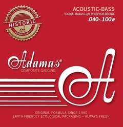Adamas strenger for akustisk bass fosforbronse - sett 4-strengs med-light (5300ML)