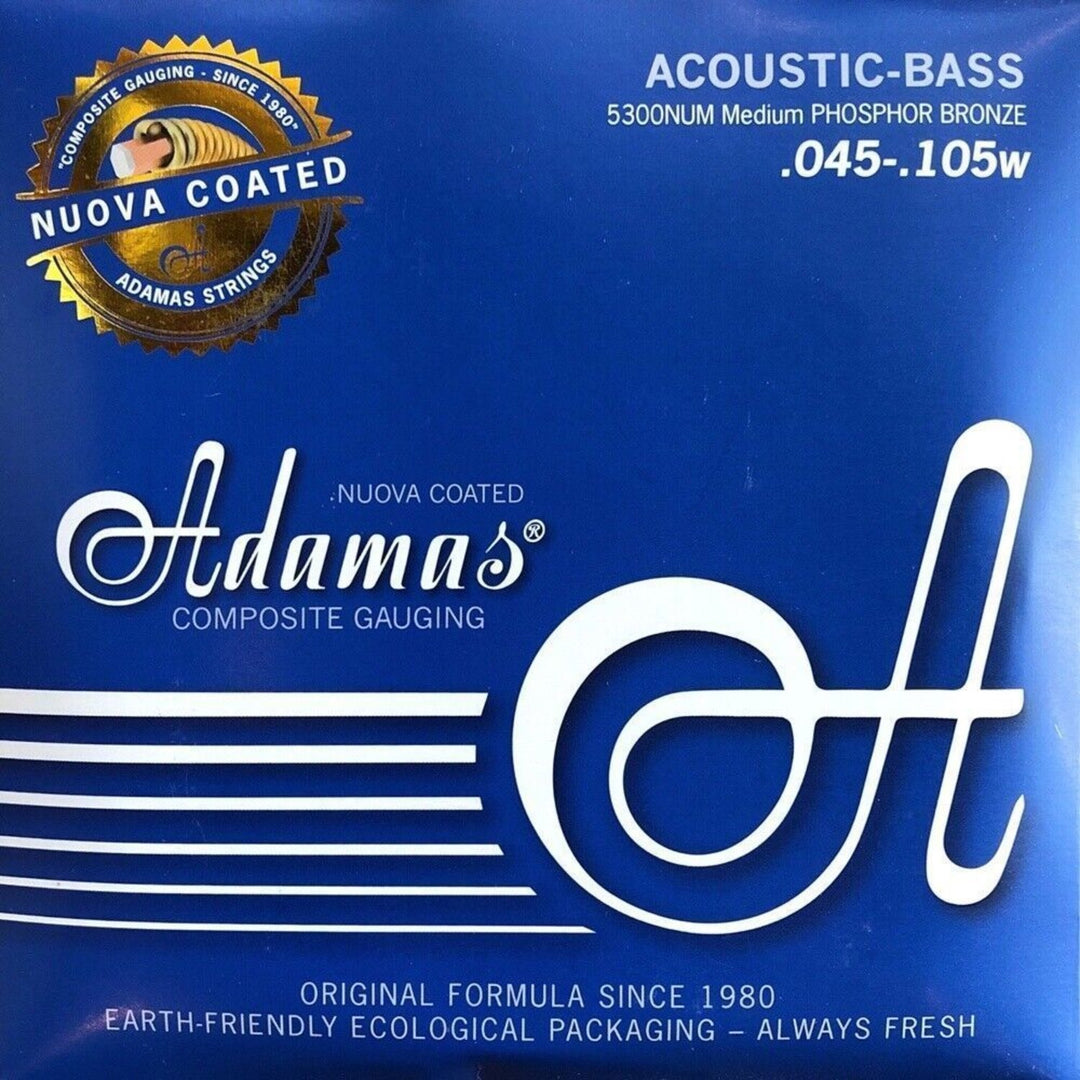 Adamas strenger for akustisk bass Nuova belagt - Sett 4-strengs med (5300NU-M)