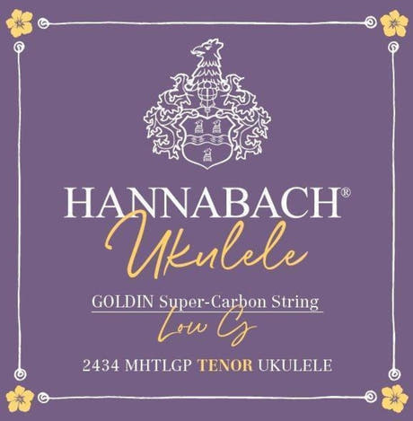 Hannabach 2434MHTLG lav G4-streng til tenorukulele, karbon