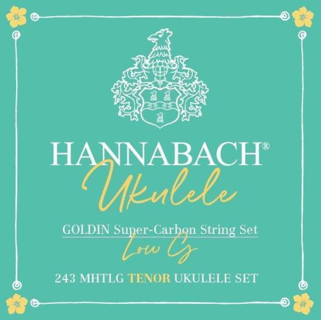 Hannabach strenger til ukulele Tenor Ukulele Goldin 243MHTLG low G - sett Low G (243MHTLG)
