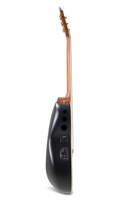 Ovation E-akustiske Gitarer Celebrity Elite Deluxe Deep Contour - Black Satin (CDX40-5-G)