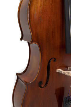 GEWA Celloer Allegro Antique - 4/4 (Klargjort med Wittner strengeholder med finstemmeskruer inkl. bag, Massaranduba-bue, Larsen Aurora-strenger)
