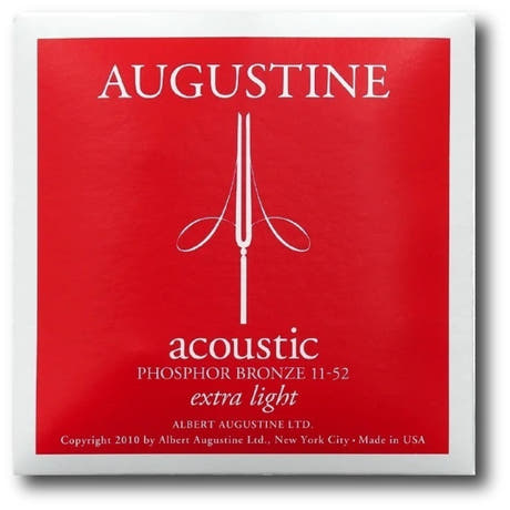 Augustine Acoustic Phosphor Bronze westernstrenger, Extra-Light 11-52