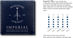 Augustine strenger for klassisk gitar Imperial Crystal Nylon medium - Sett Imperial Blue (medium/high)