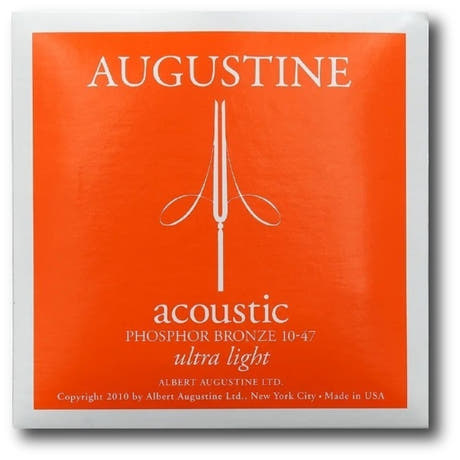 Augustine Acoustic Phosphor Bronze westernstrenger, Ultra-Light 10-47