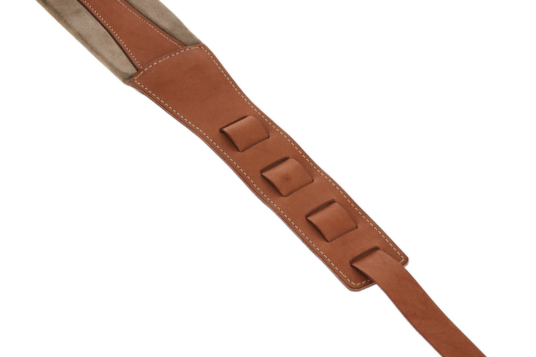 GEWA Gitarer-stropper Prestige 85 polstret sikkerhetslåser - tørr sand/brun