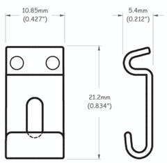 Partsland saler for Stratocaster-modeller - 11 mm bred, nikkel