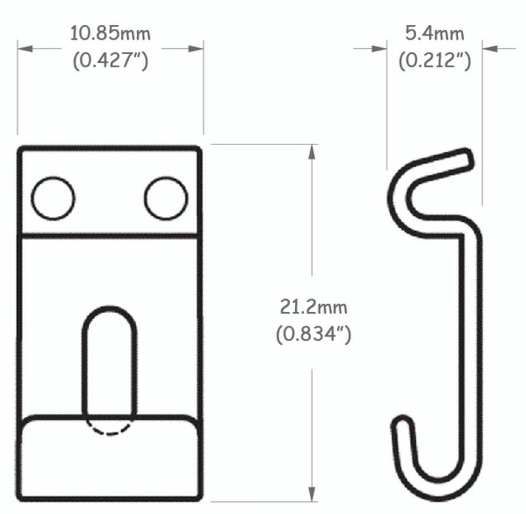 Partsland saler for Stratocaster-modeller - 11 mm bred, nikkel
