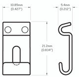 Partsland saler for Stratocaster-modeller - 11 mm bred, nikkel