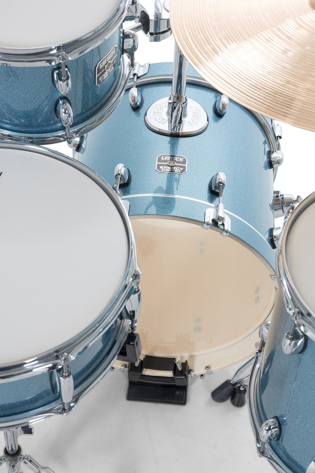 Gretsch shell-sett Energy Street Kit - Blue Sparkle