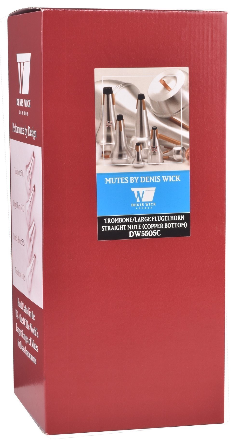 Denis Wick 5505C straight-demper til basun, bunn i kobber