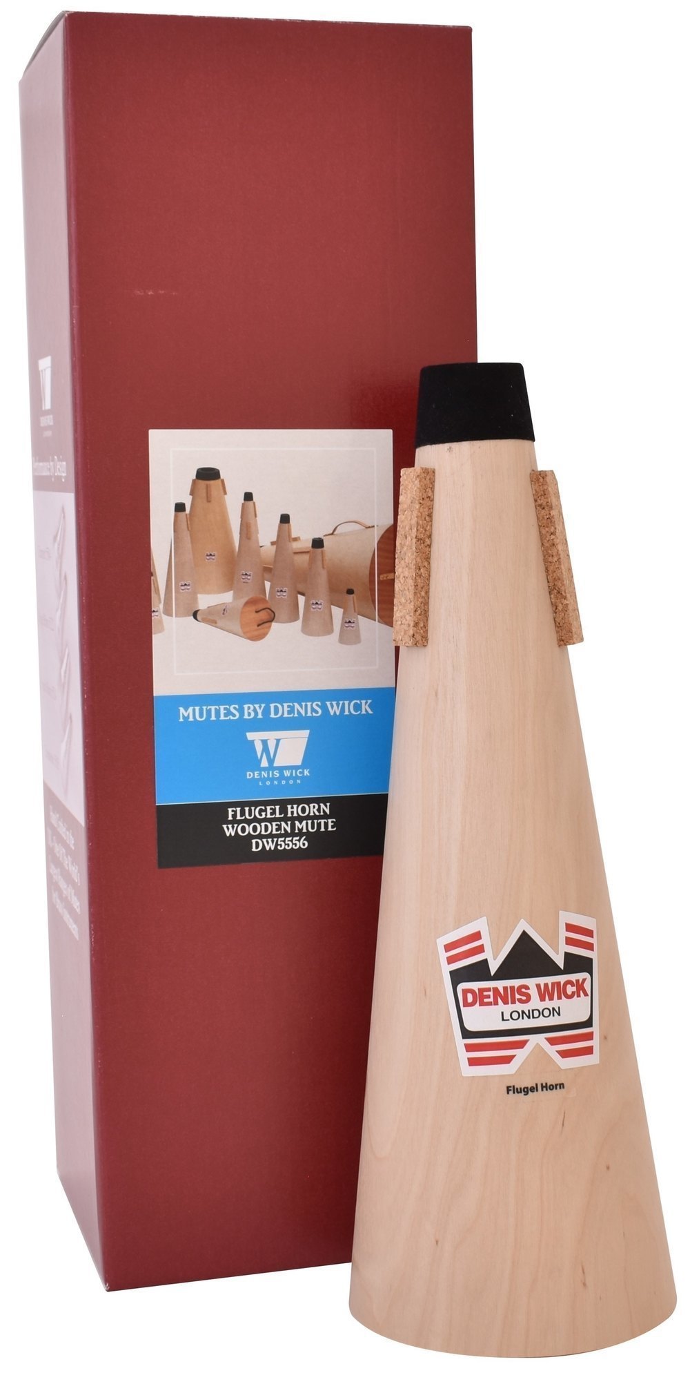 Denis Wick 5556 straight-demper i tre til flygelhorn og alttrombone