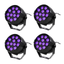 UV LED Spot (12x2W) 4 stk. pakke