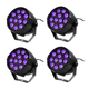 UV LED Spot (12x2W) 4 stk. pakke
