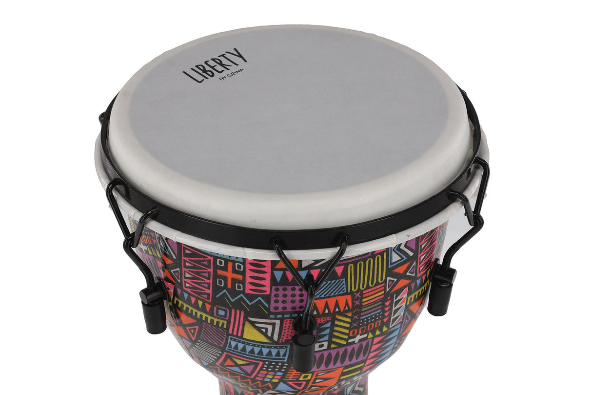 GEWA Djembé Liberty Series mekanisk stemt - 10" Abstract
