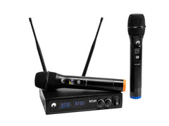 OMNITRONIC UHF E-FLEX 2, trådløst mikrofonsystem 823-832/863-865 MHz