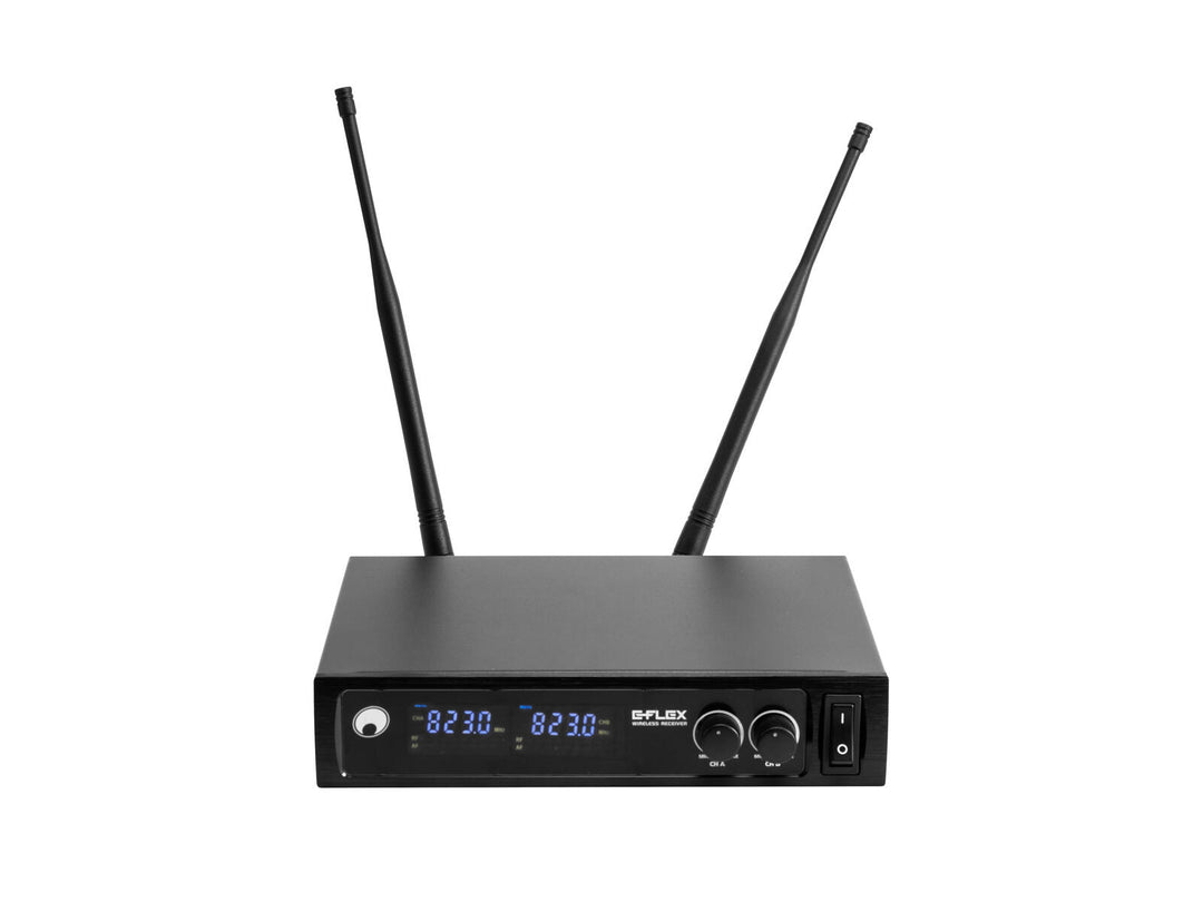 OMNITRONIC UHF E-FLEX 2, trådløst mikrofonsystem 823-832/863-865 MHz