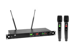 OMNITRONIC UHF-602 2-kanals trådløst mikrofonsystem 520-554 MHz