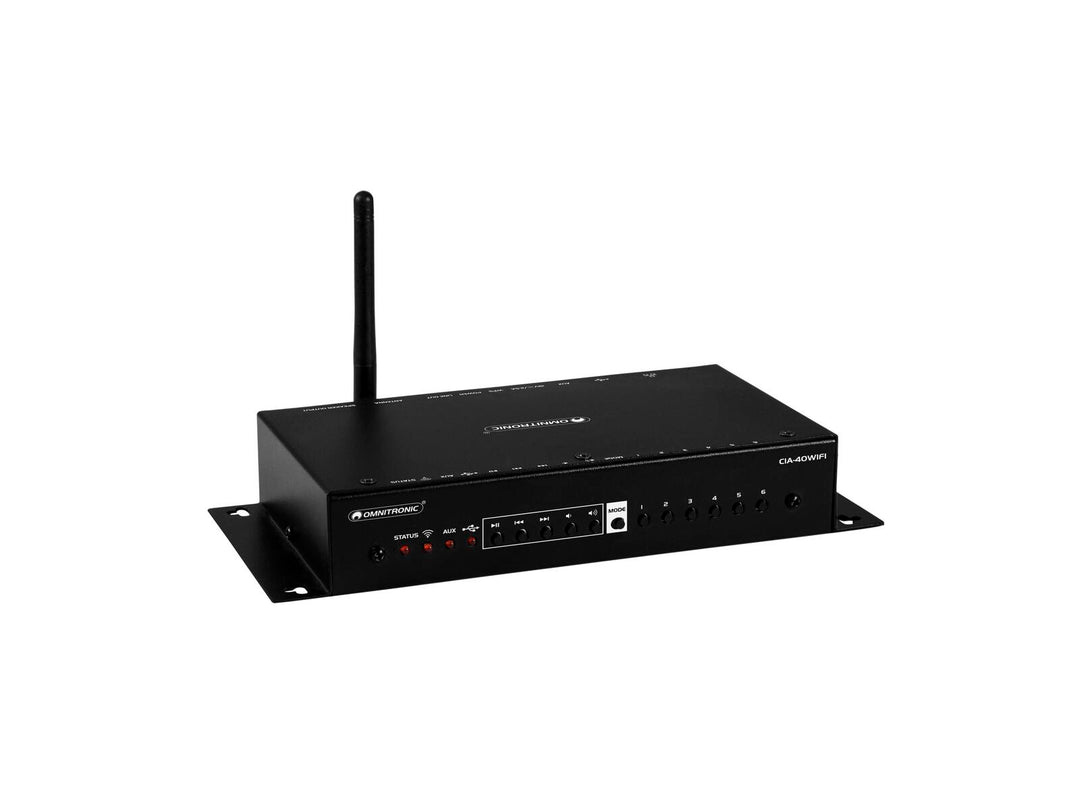 OMNITRONIC CIA-40WIFI WLAN-multiromsforsterker med streaming-system